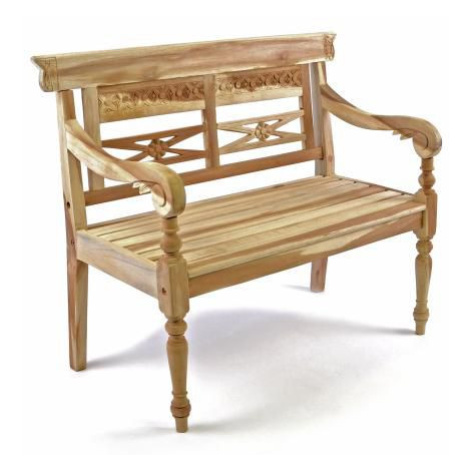 Divero 35093 Dřevěná 2-místná lavice pro děti z teakového dřeva