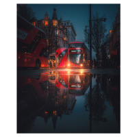 Umělecká fotografie London night reflections, David George, (30 x 40 cm)