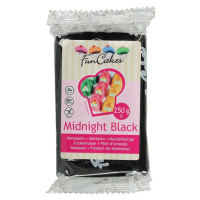 Vynikající marcipán 1:5 černý Midnight Black 250g - FunCakes