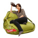 BeanBag Sedací pytel 189×140 comfort s popruhy green frog