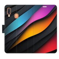 iSaprio Flip pouzdro Color Waves pro Samsung Galaxy A40