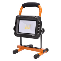 SOLIGHT WM-20W-DE LED reflektor 20W, přenosný, nabíjecí, 1600lm, oranžovo-černý