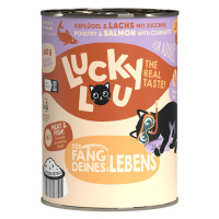 Lucky Lou Lifestage Adult drůbež a losos 24× 400 g