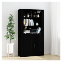 vidaXL Skříň highboard černá kompozitní dřevo