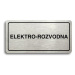 Accept Piktogram "ELEKTRO-ROZVODNA" (160 × 80 mm) (stříbrná tabulka - černý tisk)