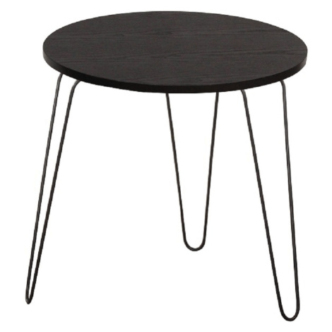 Příruční stolek RONIN, černý dub / černá Tempo Kondela