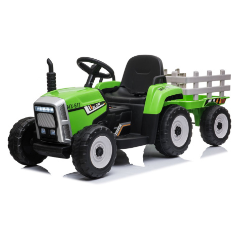 Dětské elektrické autíčko BestBerg BBCC-30G – traktor / od 3 let / nosnost 30 kg / zelená