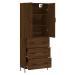 vidaXL Skříň highboard hnědý dub 69,5 x 34 x 180 cm kompozitní dřevo