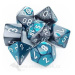 Sada kostek Chessex Opaque Polyhedral 7-Die Set - Steel-Teal with White