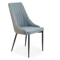 Halmar Jídelní židle K448, světle šedá/modrá