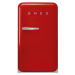 Smeg lednice + mrazicí box 50´s Retro Style FAB10, červená, FAB10RRD2