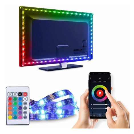 LED WiFi Smart RGB pásek pro TV - 4x50cm, USB - (WM58) Donoci