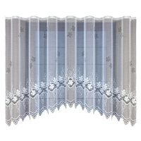 Dekorační žakárová záclona s řasící páskou LINETTE 160 bílá 300x160 cm MyBestHome