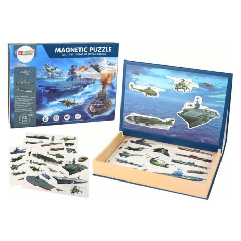 mamido  Vzdělávací magnetické puzzle vojenských lodí