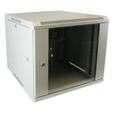 WM.6615.G - nástěnný, složený, 15U, 600 x 600, sklo LAN-TEC