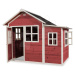 Domeček cedrový Loft 150 Red Exit Toys velký s voděodolnou střechou červený
