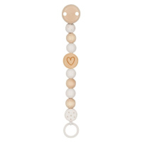 Klip na dudlík - Srdíčko malované (Goki)