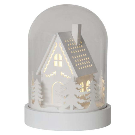 Bílá světelná dekorace s vánočním motivem ø 12,5 cm Kupol – Star Trading