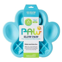 PetDreamHouse Interaktivní miska proti hltání Paw Slow modrá 36cm