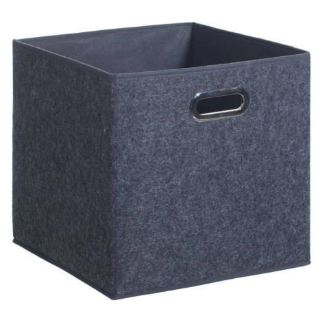 DekorStyle Úložný textilní box Polpe 31x31 cm šedý