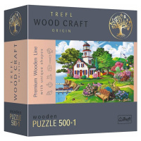 TREFL - Dřevěné puzzle 501 - Letní přístav