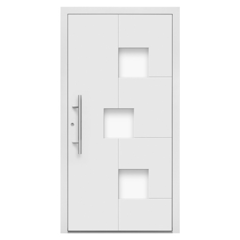 Splendoor Hliníkové vchodové dveře Moderno M530/B, bílé, 110 L