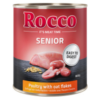 Rocco Senior 6 x 800 g - drůbeží & ovesné vločky