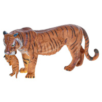 Zoolandia tygr s mládětem 15cm