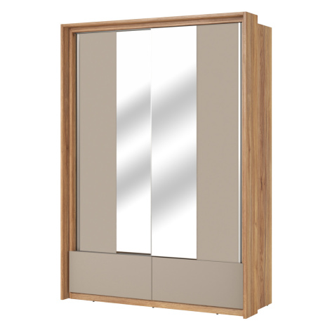 Šatní skříň s posuvnými dveřmi a zrcadlem 150 Impressio - Helvetia