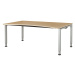mauser Designový stůl s přestavováním výšky, šířka 1800 mm, deska s javorovým dekorem, podstavec