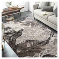 Propracovaný hnědý koberec se zajímavým ornamentem Šířka: 240 cm | Délka: 330 cm