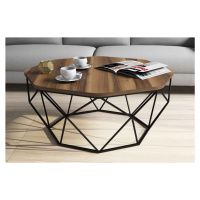 Sofahouse Designový konferenční stolek Gagenia 90 cm vzor ořech