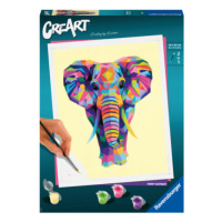 Malování podle čísel CreArt Vtipný slon