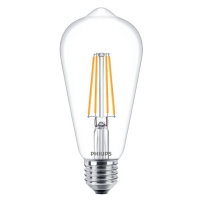 LED žárovka LED E27 ST64 7W = 60W 806lm 2700K teplá FILAMENT PHILIPS