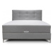 Dvoulůžková postel BETA - šedá 180 × 200 cm