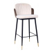 KARE Design Barová stolička Hojas - béžová