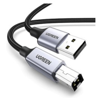 Ugreen USB-A Male to USB-B 2.0 Printer Cable Alu Case with Braid 2m (Black)