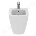 IDEAL STANDARD i.Life S Stojící bidet, 355x480 mm, s přepadem, otvor pro baterii, bílá T459501