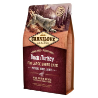 Carnilove Duck & Turkey for Large Breed Cats – Muscles, Bones, Joints 2 kg