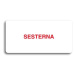 Accept Piktogram "SESTERNA" (160 × 80 mm) (bílá tabulka - barevný tisk bez rámečku)