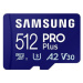 Samsung/micro SDXC/512GB/USB 3.0/USB-A/Class 10/+ Adaptér/Modrá