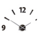 Moderní nástěnné hodiny KLAUS WENGE