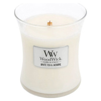 Vonná svíčka WoodWick střední - White Tea & Jasmine