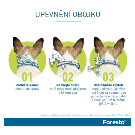 Obojek Foresto antiparazitní malé psy a kočky 38cm