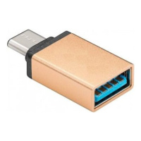 PremiumCord Adaptér USB-C/male - USB3.0  A/female, zlatý, OTG