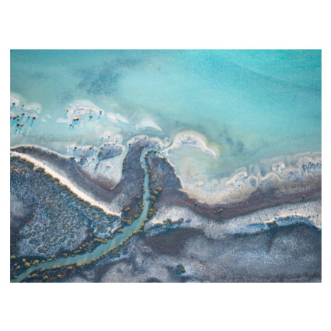 Ilustrace Aerial abstract of beautiful coastline, Chris Gordon, (40 x 30 cm)