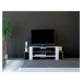 Kalune Design TV stolek SOLE 120 cm bílý/ořech