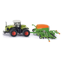 SIKU - Farmer - Traktor se secím přívěsem 1:87