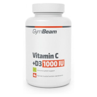 GymBeam Vitamin C + D3 1000 IU 90 kapslí