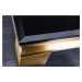 LuxD Designový konferenční stolek Rococo 100 cm černý / zlatý